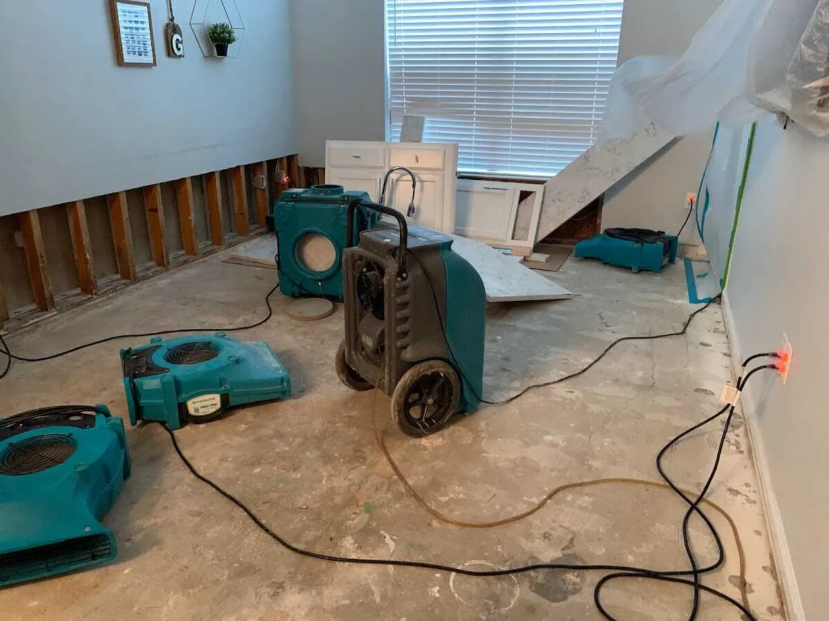 Dehumidifier in flood-cut room for Water Extraction & Removal in Pismo Beach